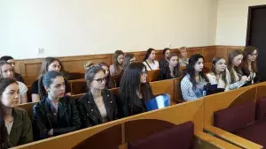 Symulacja rozprawy sądowej w wykonaniu studentów AHE Łódź